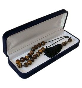 Κομπολόι με ημιπολύτιμους λίθους ( μάτι της τίγρης ) 2