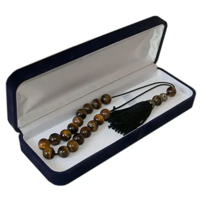 Κομπολόι με ημιπολύτιμους λίθους ( μάτι της τίγρης ) 2