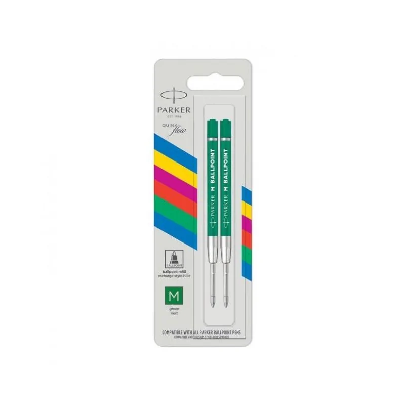 Ρ STD ECONOMY REFILL BPen GREEN MED BL2 Box12