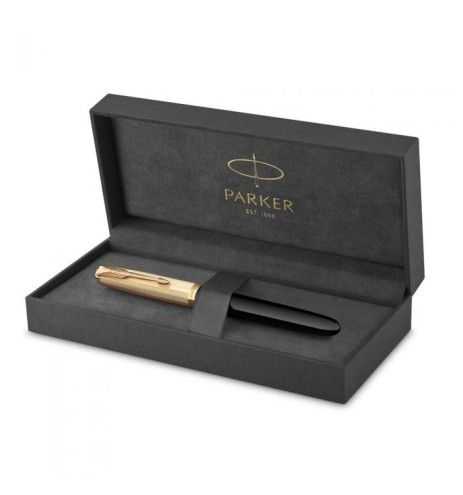 PARKER 51 DLX BLACK GT FP Μ 18k