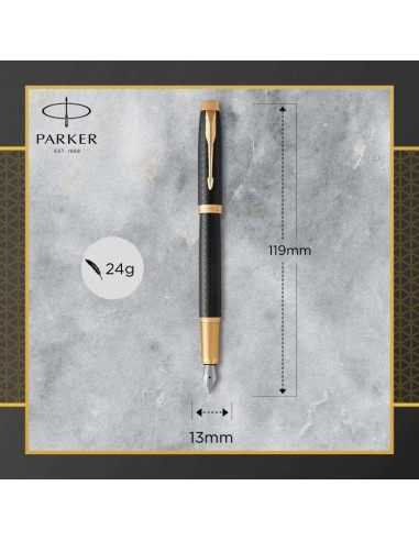 PARKER Ι.Μ. PRM BLACK GOLD GT FPen F