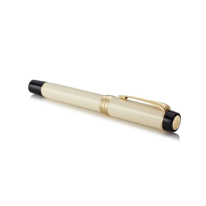 Parker DUOFOLD CL IVORY & BLACK GT FP-C Μ