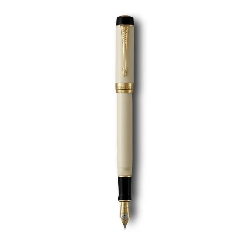 Parker DUOFOLD CL IVORY & BLACK GT FP-C Μ
