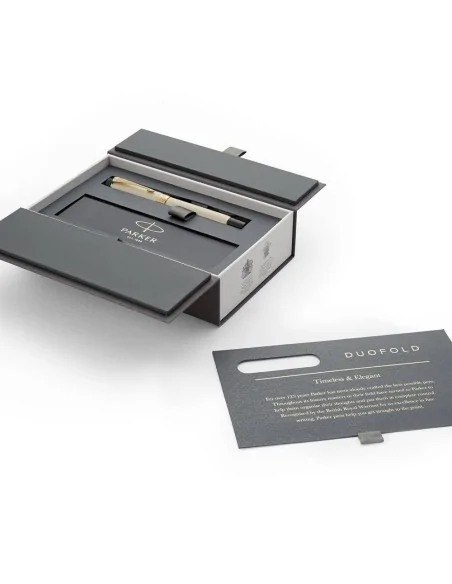Parker DUOFOLD CL IVORY & BLACK GT FP-C Μ