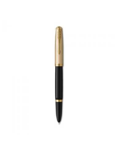 PARKER 51 DLX BLACK GT FP Μ 18k