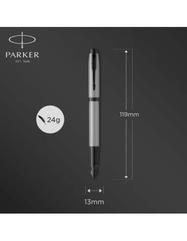 PARKER Ι.Μ. CORE METAL.GREY ΒΤ FPen F