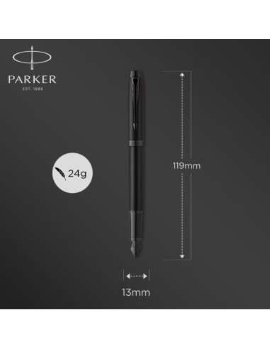 PARKER Ι.Μ. CORE METAL.BLACK ΒΤ FPen F