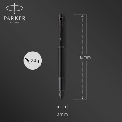 PARKER Ι.Μ. CORE METAL.BLACK ΒΤ FPen Μ 2