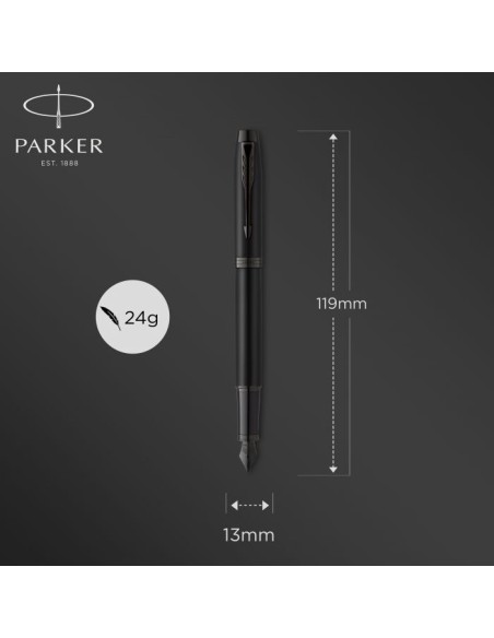 PARKER I.M. CORE METAL.BLACK BT FPen M