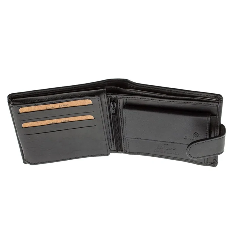 Πορτοφόλι Δερμάτινο Μαύρο