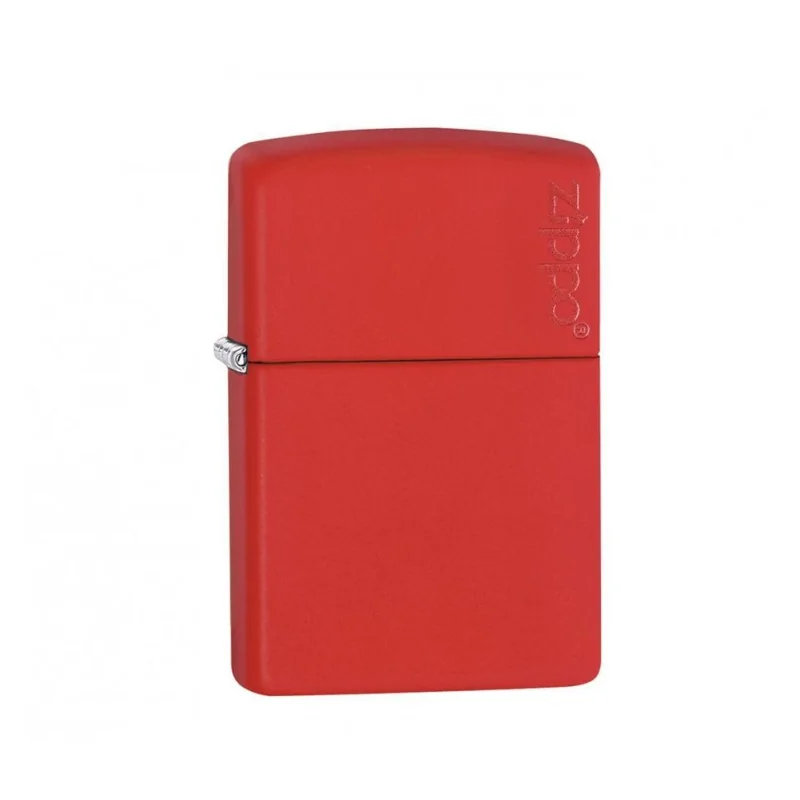Classic Red Matte Zippo Logo