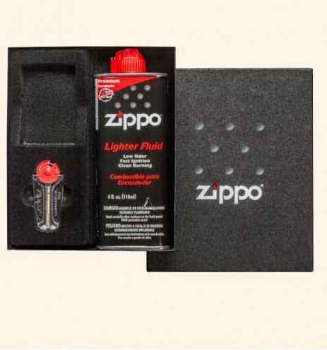 Κουτί δώρου Zippo με Ζιπέλαιο και Πέτρες Zippo