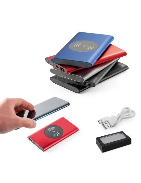 Φορητή μπαταρία αλουμινίου και ασύρματος φορτιστής 4.000 mAh