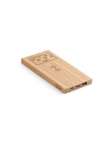 Φορητή μπαταρία μπαμπού χωρητικότητας 5.000 mAh