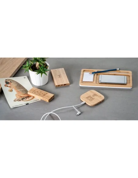 Φορητή μπαταρία μπαμπού χωρητικότητας 5.000 mAh