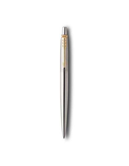 Στυλό Parker Jotter Stainless Steel GT με χρυσά στοιχεία και χάραξη