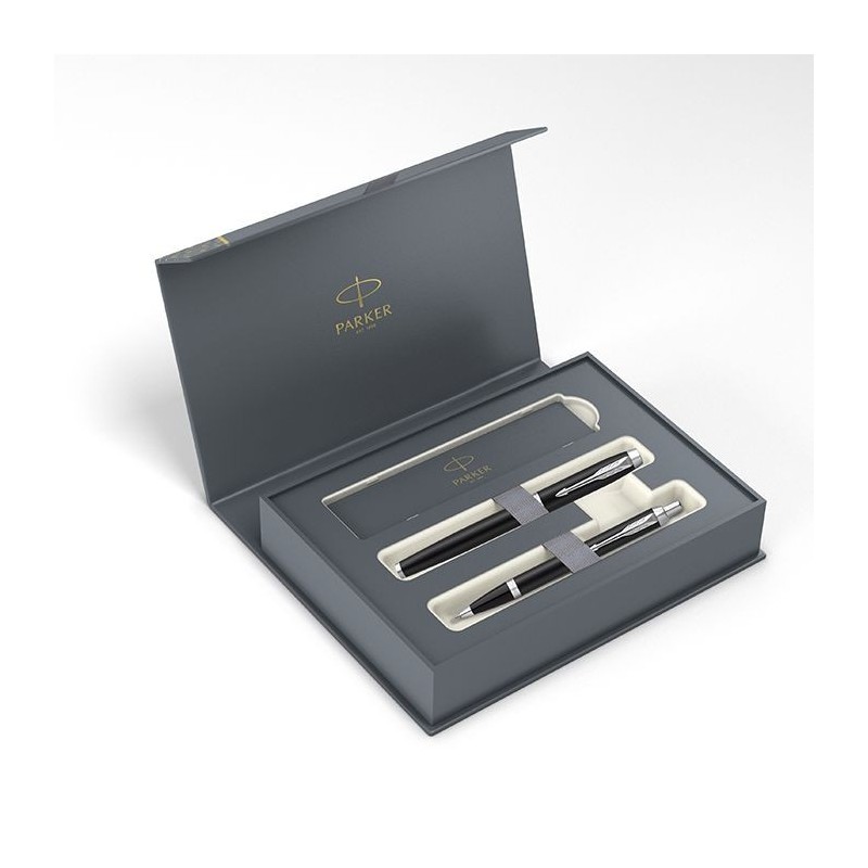 Parker I.M. ESSENTIAL MAT.BLACK CT Set[FP-bp]