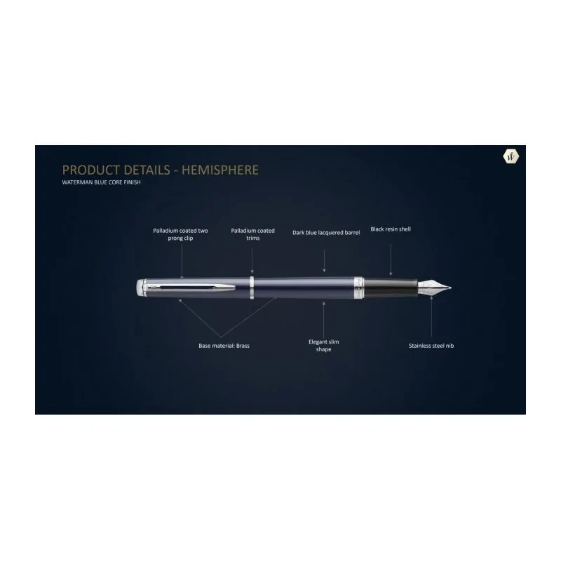 W HEMISPHERE24 BLUE CT FPen M