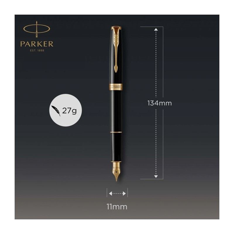 Parker SONNET CORE LQ BLACK GT FP M