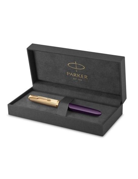 PARKER 51 DLX PLUM GT FP Μ 18k