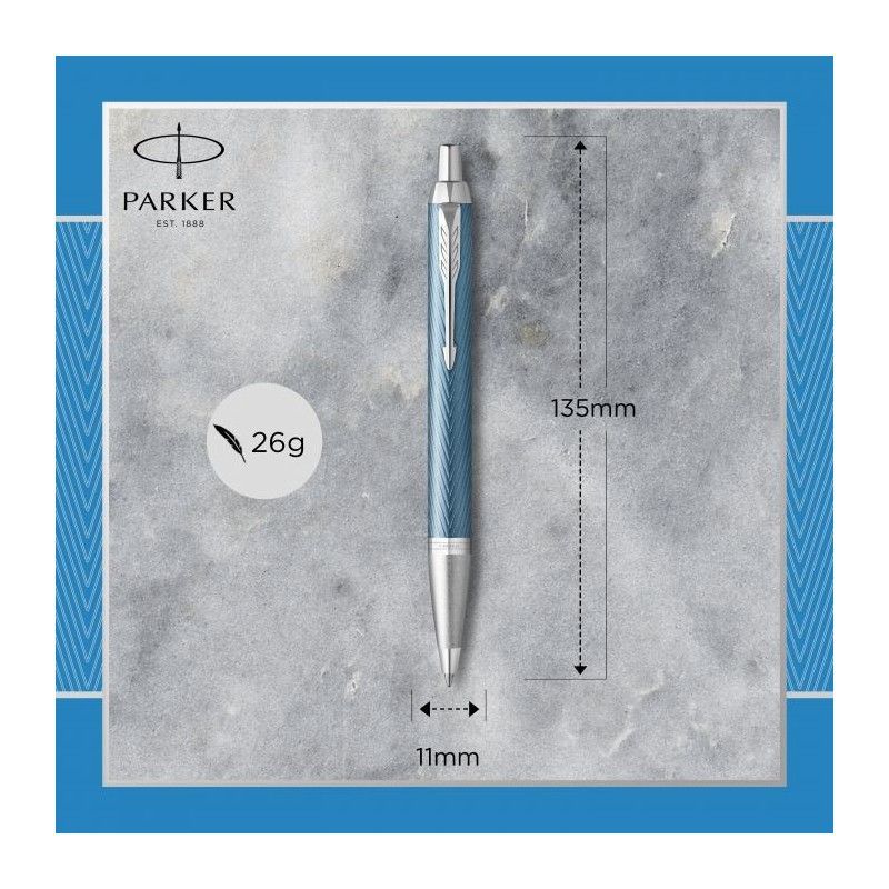 PARKER I.M. PRM BLUE GREY CT BPen