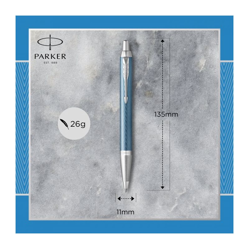 PARKER Ι.Μ. PRM BLUE GREY CT BPen