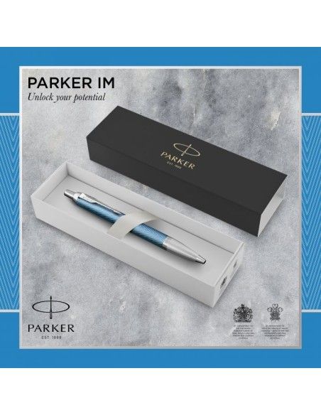 PARKER I.M. PRM BLUE GREY CT BPen