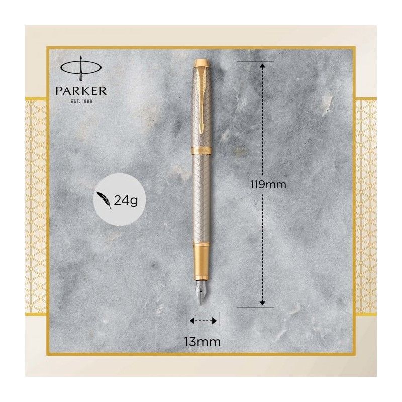 PARKER I.M. PRM WARM GREY GT FPen F