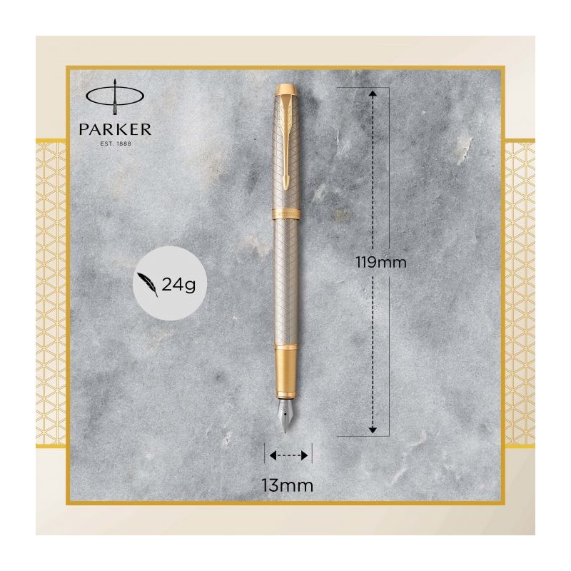 PARKER Ι.Μ. PRM WARM GREY GT FPen F