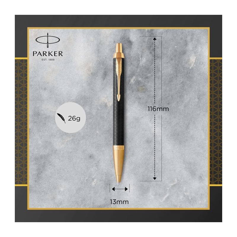 PARKER Ι.Μ. PRM BLACK GOLD GT BPen