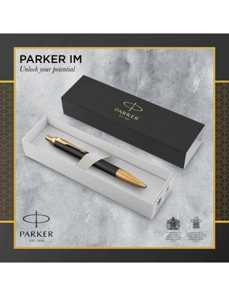 PARKER I.M. PRM BLACK GOLD GT BPen