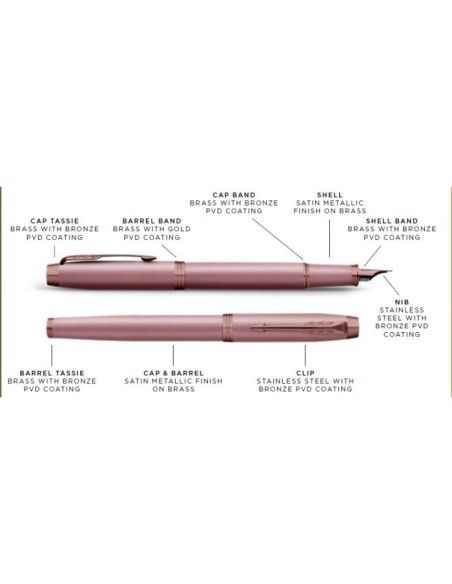 PARKER I.M. ROSY MAUVE BRT RBall