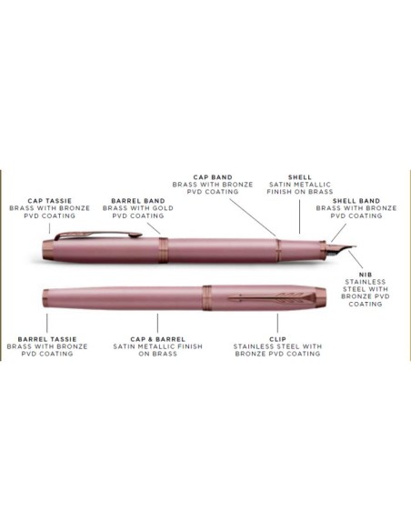 PARKER I.M. ROSY MAUVE BRT RBall