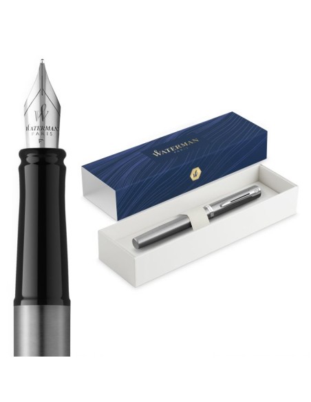 Waterman Impression Stainless Steel Ct Fpen M
