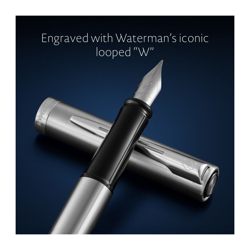 Waterman Impression Stainless Steel Ct Fpen F