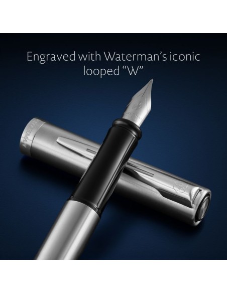 Waterman Impression Stainless Steel Ct Fpen F