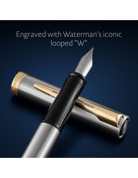Waterman Impression Stainless Steel Gt Fpen F