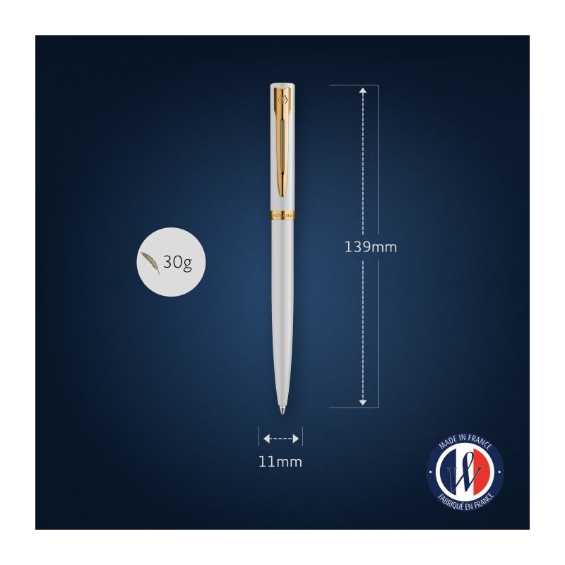 Waterman Impression Lq White Gt Bpen