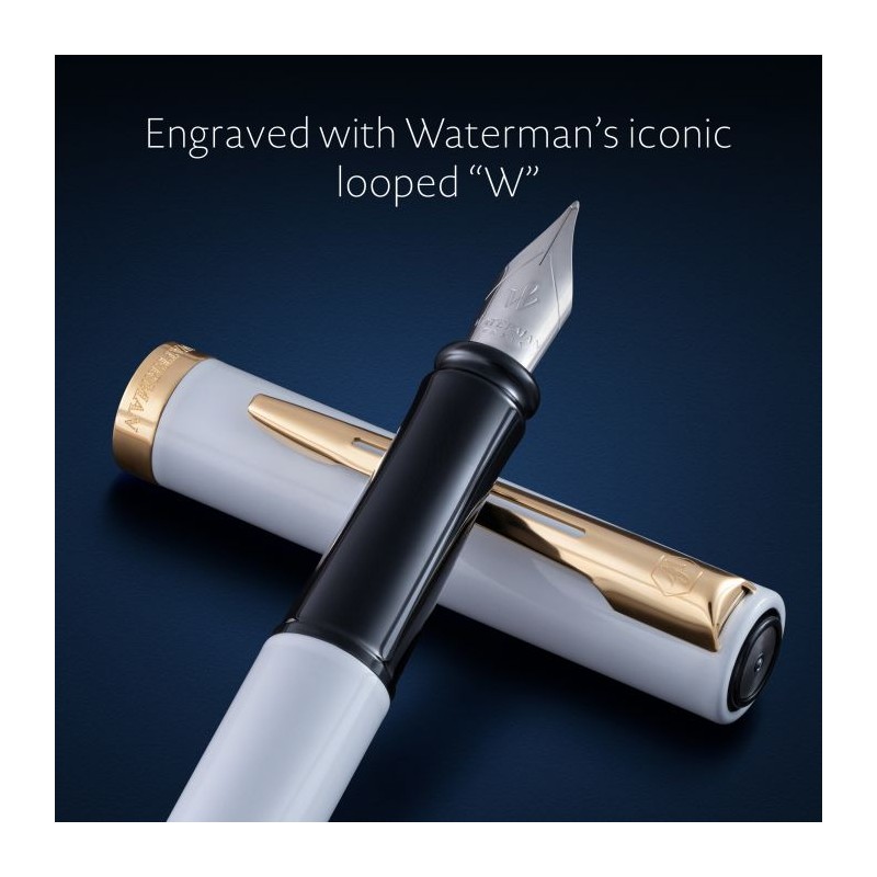 Waterman Impression Lq White Gt Fpen M