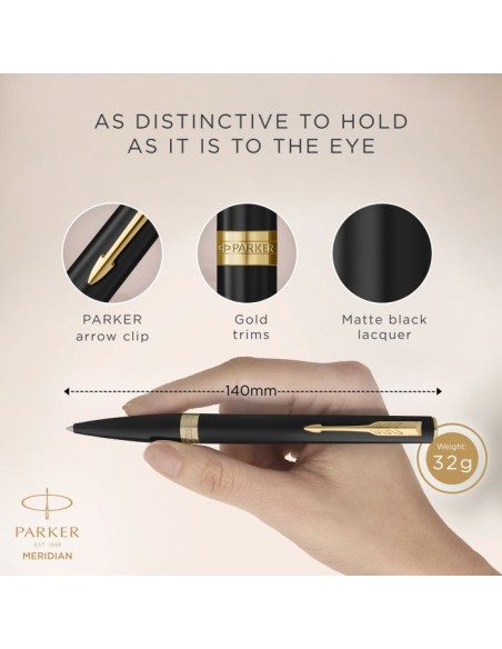 P MERIDIAN MATTE BLACK GT BPen