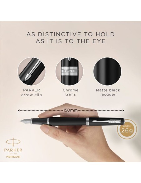 P MERIDIAN MATTE BLACK CT FPen M