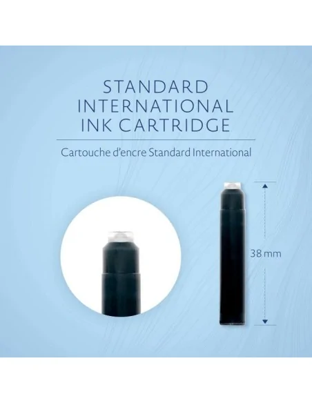 W ΙΝΚ 6pcs ΜΙΝΙ INT'L C/DGES BLUE-BLACK