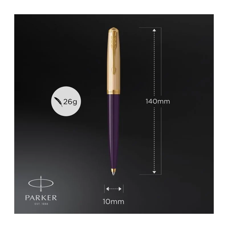 PARKER 51 DLX PLUM GT BPen