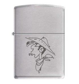 Αναπτήρας τύπου zippo χαραγμένος lucky luke